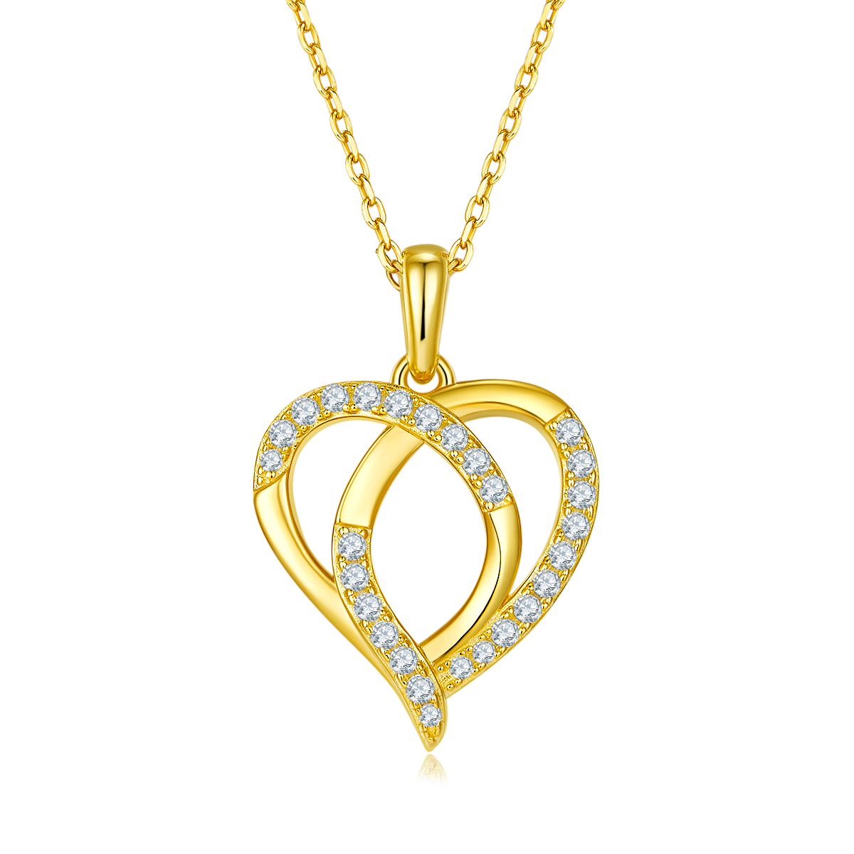 Jiaoxin Love Pendant S925 Silver Moissanite Grade D 0.38CT